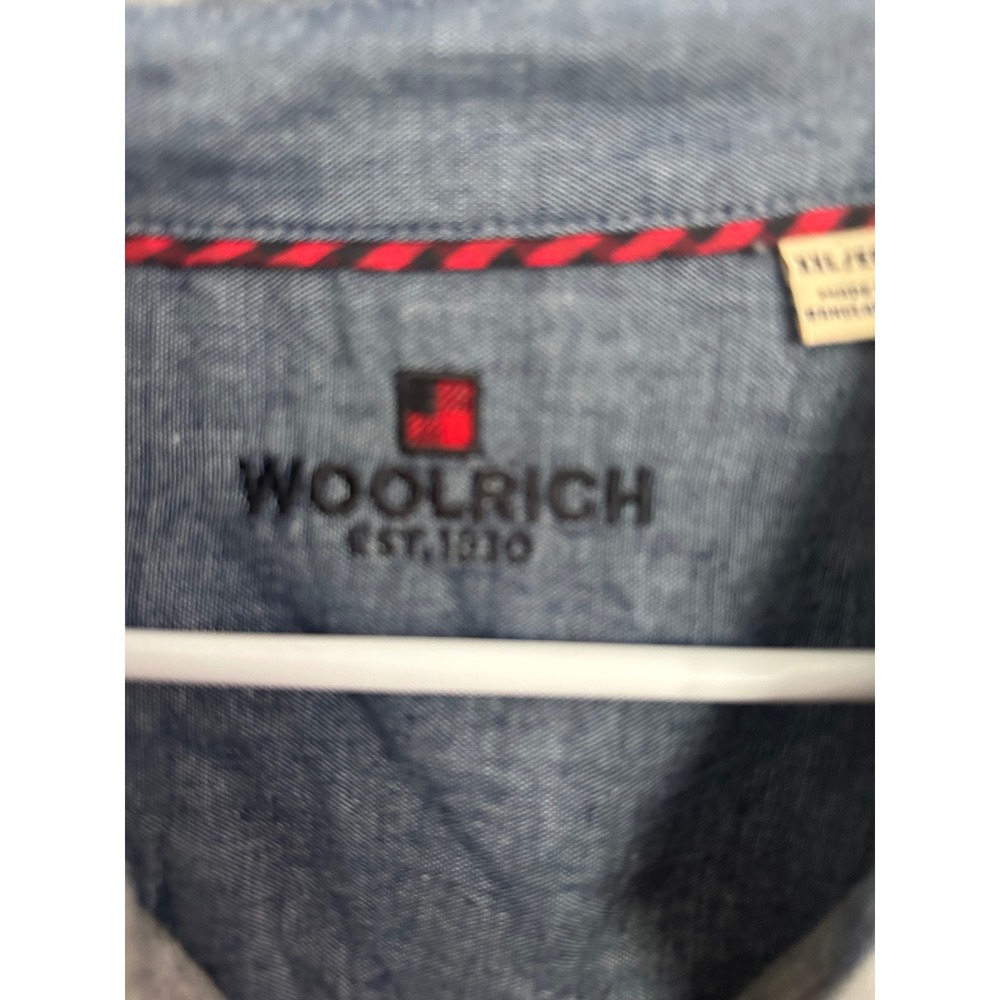 Woolrich Mens XXL Gray Long Sleeve Button Up Shirt Outdoor‎ Relaxed Fit - Picture 3 of 9